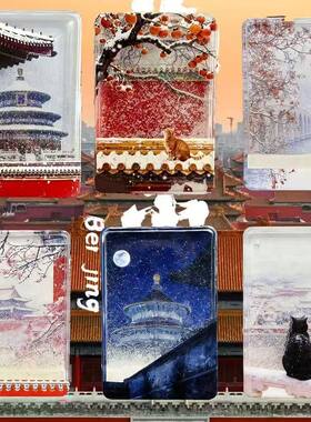 北京故宫天坛流沙冰箱贴流麻磁吸亚克力文创伴手礼旅游纪念品磁贴