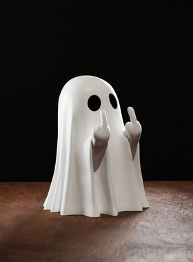 1pc middle finger ghost statue 7.5cm terrifying ghost decora