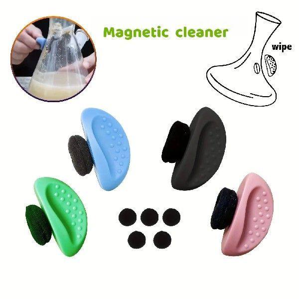 Magnetic Glass Cleaner Tool/Kit - Mini Magnet Scrubber for H