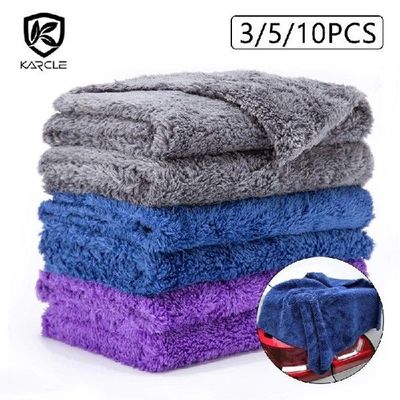 3/5/10pcs Car Wash Microfiber Towel Cleaning Drying Car Poli