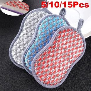 Double Side Dishwashing Sponge Dish Washing Brush Pan Pot Di