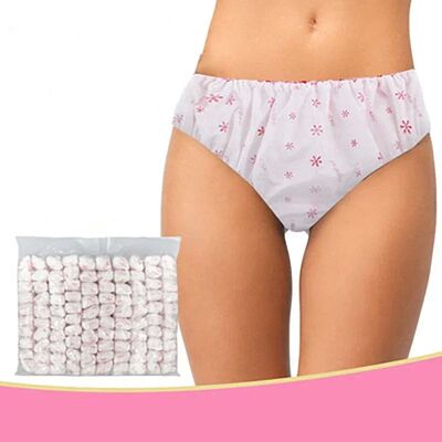 10Pc Wholesale Non-woven Women's Underwear Disposable Indivi