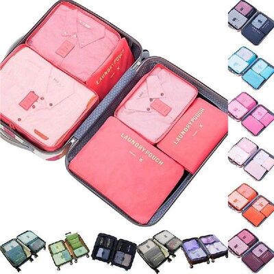 6Pcs/Set Baggage Travel Organizer Bags Multifunctional Water