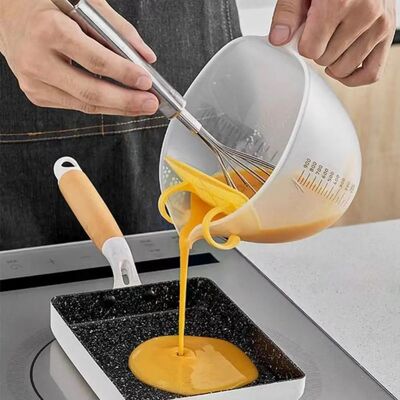 Baking Whisk Cup Filter Measuring Cup With Scale Plastic Mix