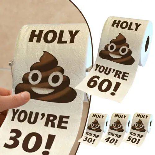Funny Toilet Paper Roll Poop Printed Toilet Paper Funny Pape
