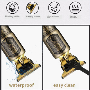 Metal LCD Hair Clipper Electric Clipper Household Oil Head