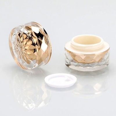 5g Diamond Wave Eye Cream Bottles Luxury Shiny Cosmetic Jars