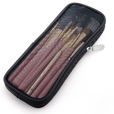 Makeup Brush Travel Case Cosmetic Toiletry Bag Organizer for