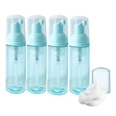 4Pcs Lash Shampoo Foaming 60ml Bottle Empty Foaming Soap Dis