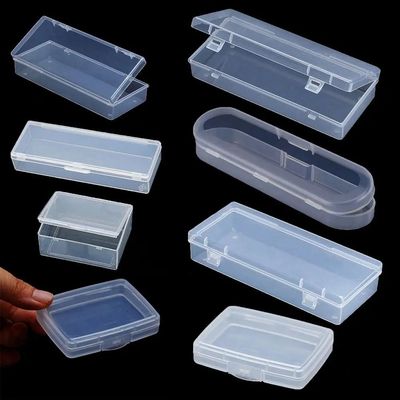 Various Shapes Plastic Transparent Storage Box Small Items