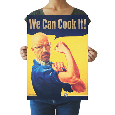 Breaking Bad Vintage Poster We Can Cook It Fun Kraft Paper