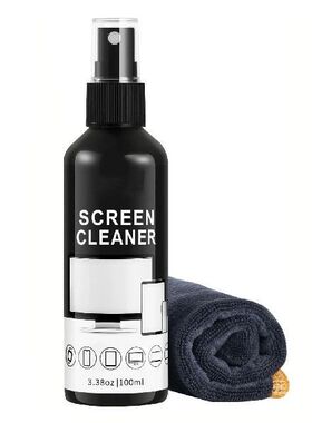 Screen Cleaner Spray Kit-Glass Cleaner Spray and Microfiber