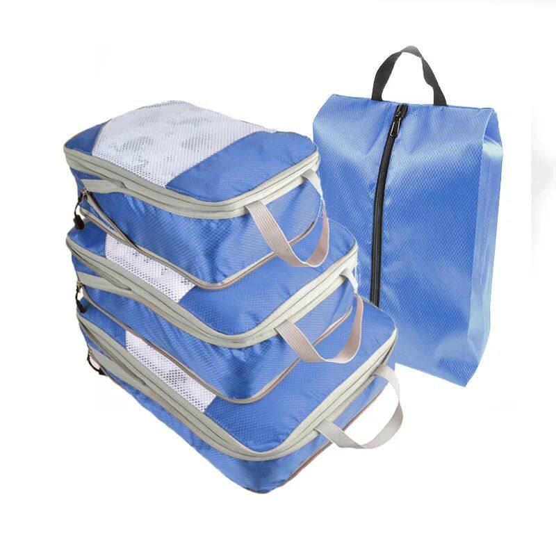 Travel Compression Packing Cubes Portable Luggage Organizer