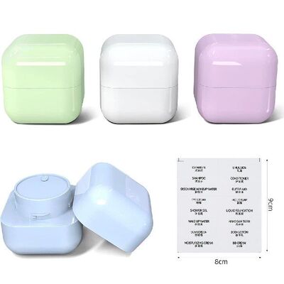 1pcs 30ml/50ml Macaron Square Refillable Bottles Face Cream