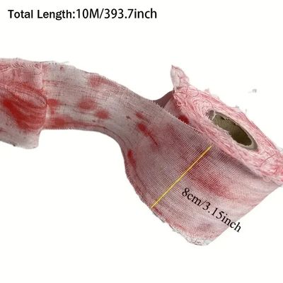 10M Artificial Blood Bandage Cloth Halloween Scary Decoraton