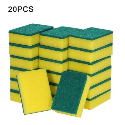 20pcs Dish Washing Cleaning Sponge Removing Pot Bathroom Mul