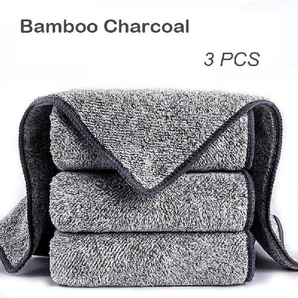 Bamboo Cloth Microfiber Cleaning Wipes Home Things Gadgets F