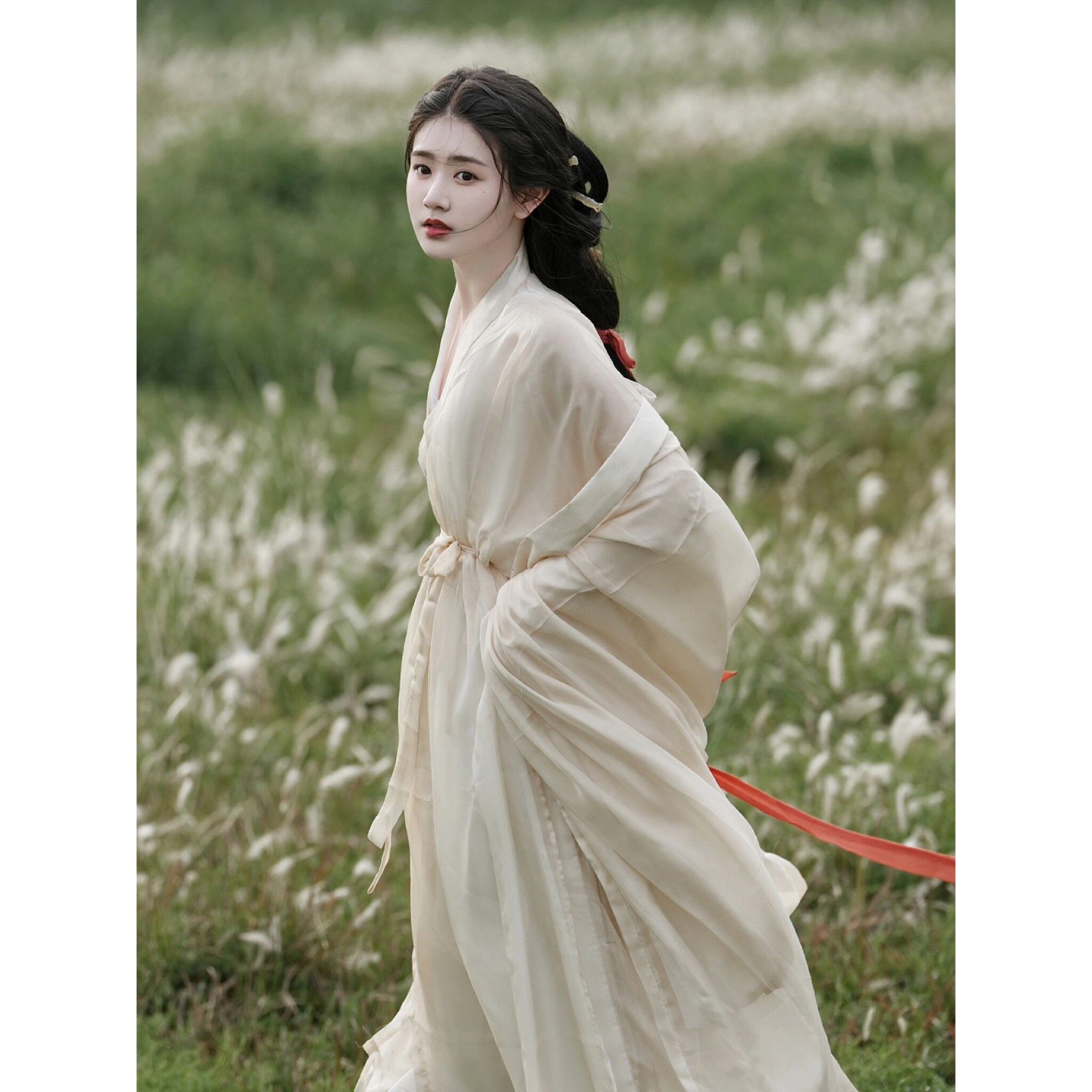 清冷魏晋风汉服古装女款超仙气飘逸古风小个子交领古风连衣裙女装