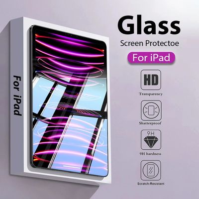 Tempered Glass Screen Protector For Apple IPad Pro 12.9 11 9.7 10.2 10.9 Air 4 5 Mini 6 5th 6th 7th