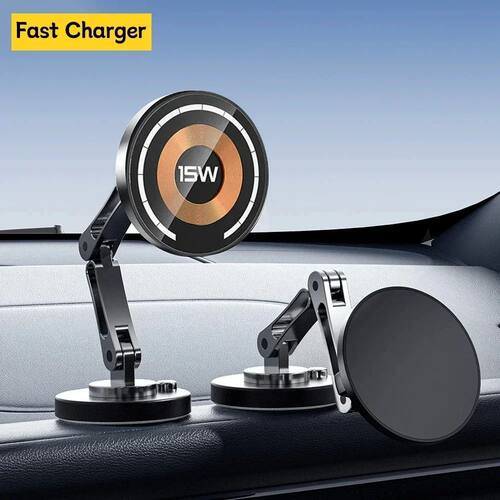 Magnetic Wireless Charger Car Phone Holder 15W Quick Chargin