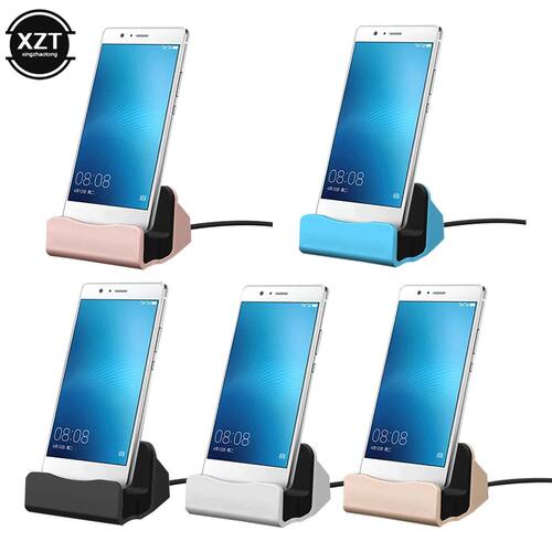 1M USB Cable Sync Cradle Charger Station Base 5V2A 10W for Android Type C Samsung Stand Holder 2In1