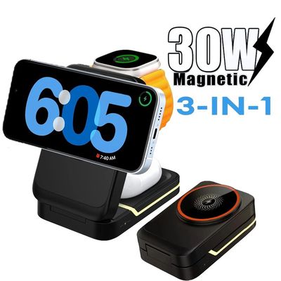 foldable 3In1 Wireless Charger Stand For iPhone16/15/14/13/1