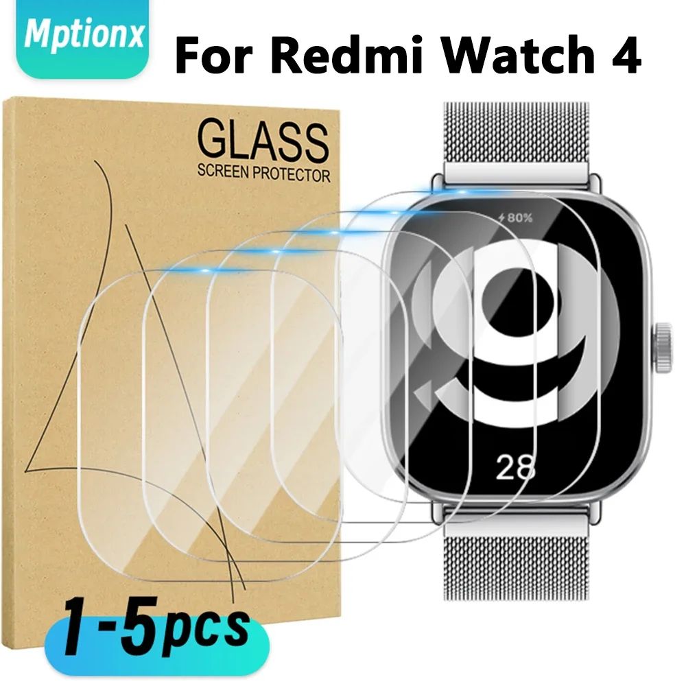 Tempered Glass for Redmi Watch 4 Smart Watch HD Screen Protector Anti-Scratch for Mi Redmi Watch 4 P