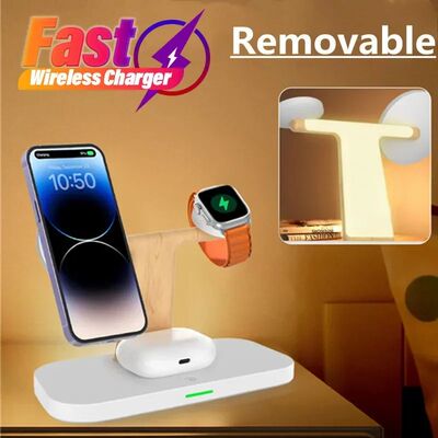 3In1 Magnetic Wireless Charger Stand For iPhone 16 15 14 Pro