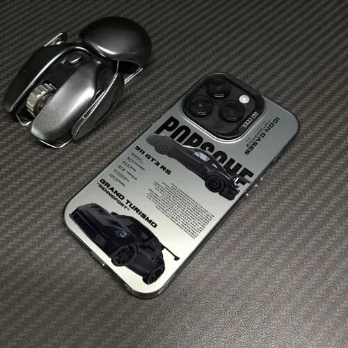 Trendy Car Text Phone Case For iPhone 16 15 14 13 12 11 Pro