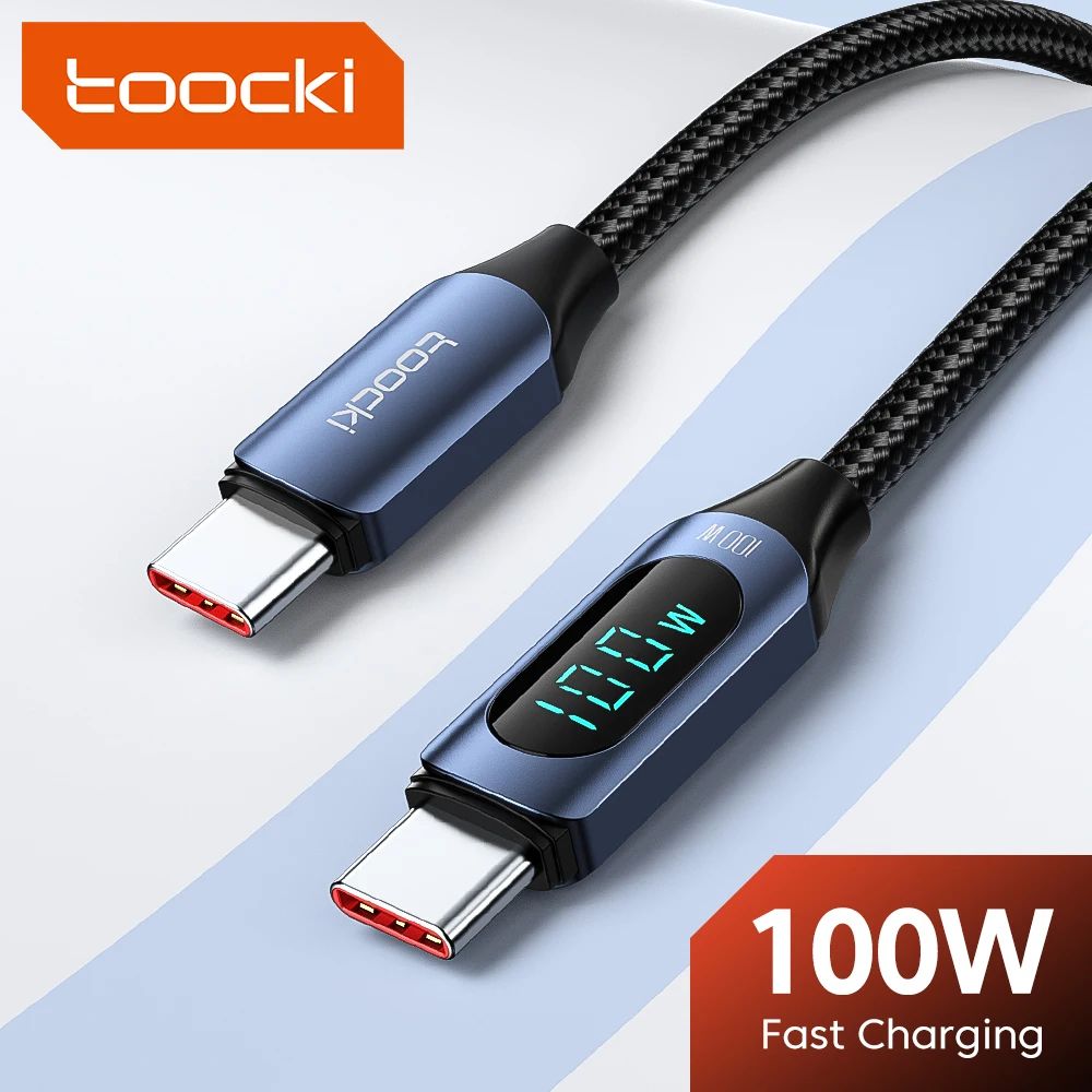 Type C to Type C Cable 100W PD Quick Charging Charger USB C to USB C Display Cable For Samsung Realm
