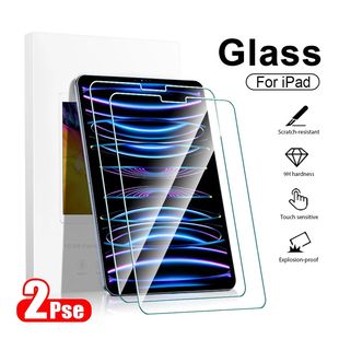 2Pcs Tempered Glass Screen Protector For Ipad Pro 11 12.9 12 9 10 10th 9th Generation 10.9 Air 5 4 M