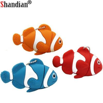 cute cartoon animal fish Usb flash drive memory Stick pen dr