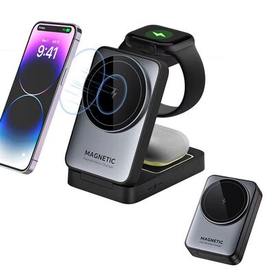 3In1 Magnetic Wireless Charger Stand For Magsafe iPhone 12 1