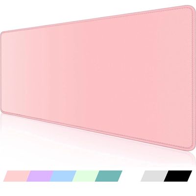 Computer Laptop Mouse Pad Office Women Large Pink Minimalist