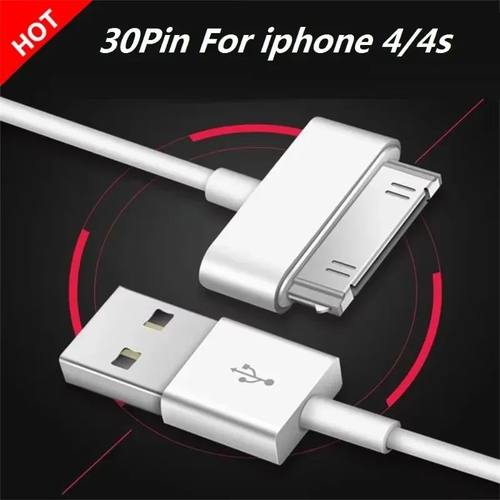 30 Pin USB Charger Cable For IPhone 4 4s 3G 3GS IPad 1 2 3 IPod Adapter Accessories Nano Touch Charg