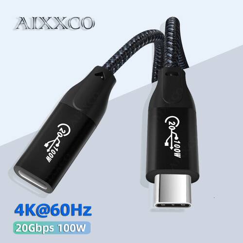 USB C Extension Cable Type C Extender Cord USB-C 20Gbps 4K 60 Hz for Nintendo Switch USB 3.2 video d