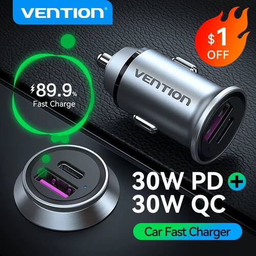 30W Car Charger USB Type C Car Charging Quick Quick Charge PD3.0 QC4.0 QC3.0 SCP FCP AFC for Huawei