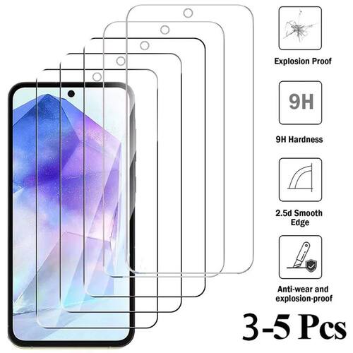 for Samsung A55 A56 Tempered Glass Screen Protector for Samsung Galaxy A55 A54 A14 A35 A34 A51 A52 A