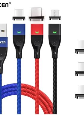 Magnetic Cable Micro USB Type C Magnetic Charging Cables Magnetic Charger for realme Samsung Huawei