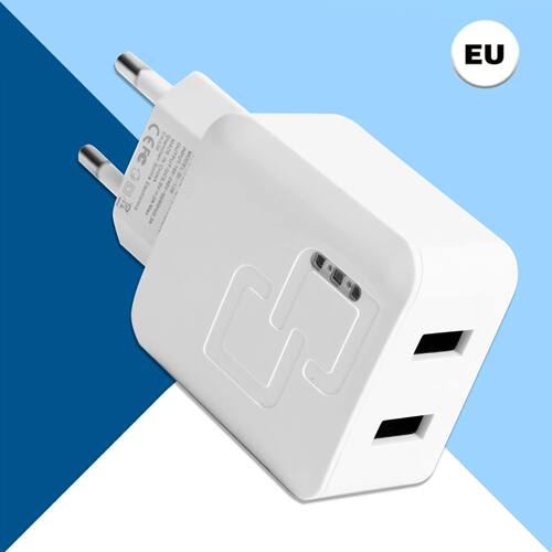 2-Ports Quick Charger with USB Ports - Multi-USB Charger for iPhone 16/15/14/13/12/8/XR for galaxy S
