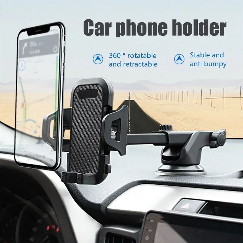 Universal Sucker Car Phone Holder 360° Windshield Car Dashb