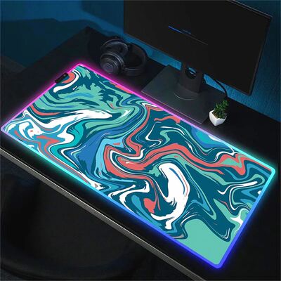 RGB Gaming Mouse Pad Strata Liquid Computer Table Desk MatPc