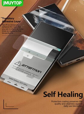2 Pack Self Healing Film for Samsung Galaxy S22 S23 Plus Ultra Premium Full Cover Film Easy Applicat