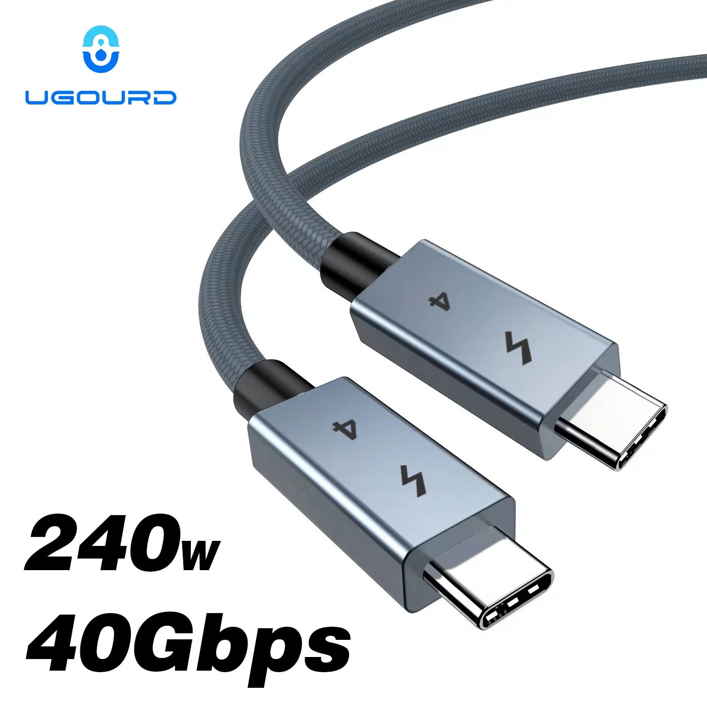 USB C Thunderbolt 4 40Gbps USB4 Cable USB Type C to C 240W Quick charging Cable Thunderbolt3 for egp