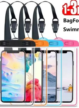 1-3Pcs Waterproof Phone Pouch Drift Diving Swimming Bag Unde