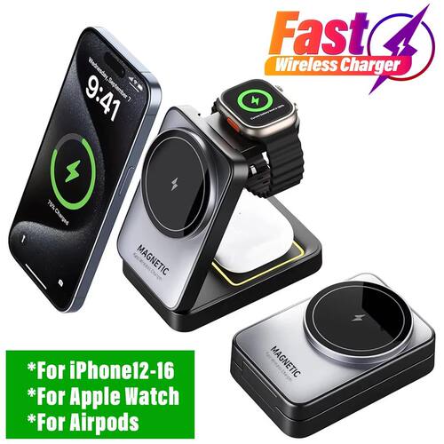 Quick Wireless Charger Travel Foldable MagSafe Charger Stand
