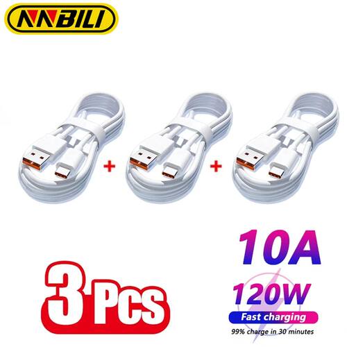 3PCS Type C Super Quick Charging Cable Data Cord For Samsung