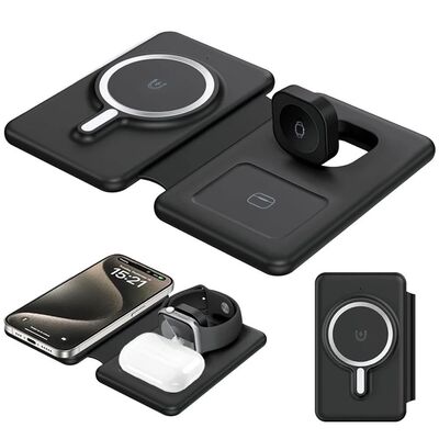 Wireless Charger 3In1 Foldable Magnetic Wireless Charging St