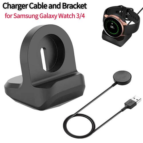 USB Charger Cable For Samsung Galaxy Watch 3 4 Classic Active 2 Universal Smartwatch Charging Holder