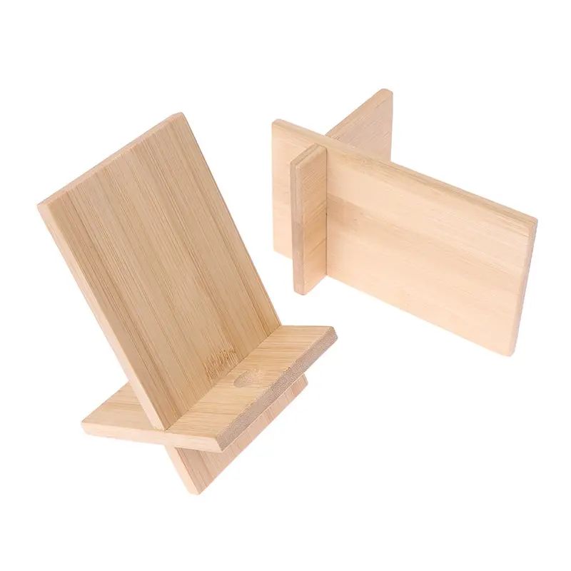 New Desktop Phone Holder Wood Lazy Phone Stand Mobile Smartp